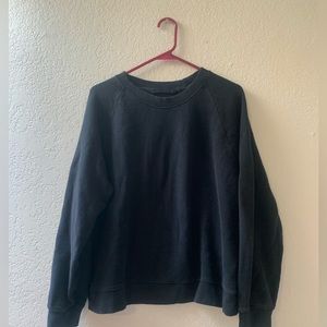 Jenni kayne black crewneck oversized one size black